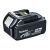 Makita BL1850B 18,0V 5,0Ah LXT Li-Ion akku, varaustilan näytöllä

