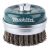 Makita kuppiteräsharja 100mm M14 punottu lanka 0,5mm