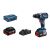 Bosch GSR 18V-60 C 18V porakone, BlueTooth valmius, 3x5,0Ah + GAL18V-40 laturi + L-Boxx