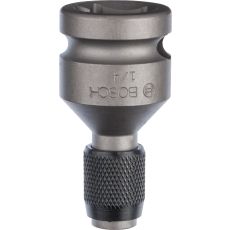 Bosch adapteri 1/2 neliöpää - 1/4 kuusio/bits ruuvikärjille.

