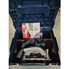 Bosch GKS 18V-57-2 käsipyörösaha runko + L-boxx, demokäytetty, noudettava liikkeestämme, täydet takuut. Sis. uuden terän.

