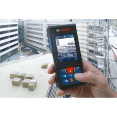 Bosch glm 150-27 c bluetooth etäisyysmittari kameraetsimellä, 0,08-150m, 1,5mm, astemittaus, akku, ip 54