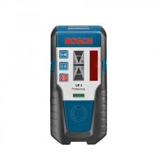 Bosch LR 1 lasersäteen vastaanotin + lattapidin. Pyöriville Bosch lasereille.