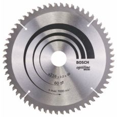 Bosch pyörösahanterä 216mm 60-hampainen

