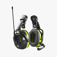 Hellberg Local 446 kypäräkiinnitteinen radiopuhelinkuulonsuojain - PMR 446MHz + kuuntelutoiminto + puomimikrofoni + IP56 - (akku/paristokäyttöinen 2xAA akut mukana)