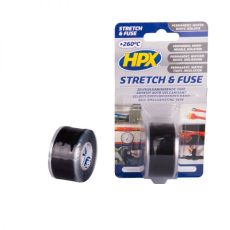 HPX vulkanointiteippi musta 25mm x 3m Stretch & Fuse