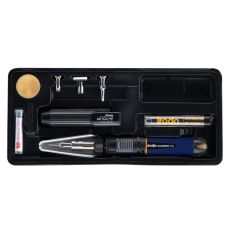 Iroda SolderPro 110KB kaasukäyttöinen juotoskynä setti, väri musta ( tehonsäätö noin 30W - 125W )

