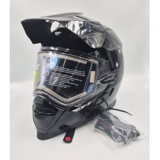 LYNX ex2 kypärä sähkövisiirillä + liitosjohto, koko M 57-58cm, musta (ollut esillä myymälässä)