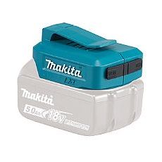 Makita ADP05 akkuadapteri runko 18V - kaksi USB lähtöä ( 5v 2,1A ) esim matkapuhelimien lataukseen