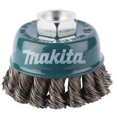 Makita kuppiteräsharja 60mm M14 punottu lanka 0,5mm