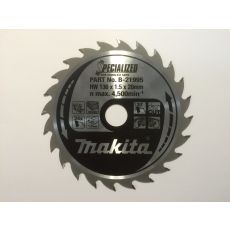 Makita pyörösahanterä 136mm 24-hampainen 20mm reikä puulle b-33629/b-21995

