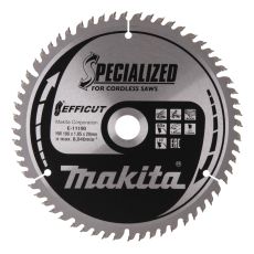 Makita pyörösahanterä 190mm 60-hampainen reikä 20mm puulle EFFICUT E-11190

