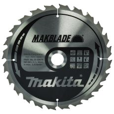 Makita pyörösahanterä 260mm 24-hampainen reikä 30mm puulle B-33679/B-21989

