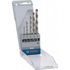 Metalliporanteräsarja 5-os. 2-6mm 1/4" bits kiinnitteinen Bosch pro

