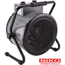 Niko S3 30W / 1500W / 3000W lämpöpuhallin, rakennuskuivain. Termostaattiohjattu 0-85ast.
