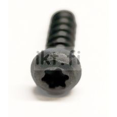Torx ruuvi muoviin 5,0x14mm kupukanta Itsekierteyttävä, tylppäkärkinen, musta 10 kpl.