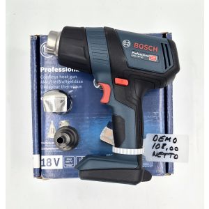 bosch demokäytetty GHG 18v-50 akkukäyttöinen kuumailmapuhallin runko, ei akkuja ei laturia