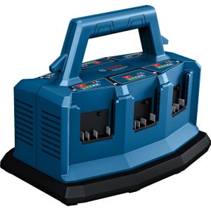 Bosch GAL 18V 6-80 8A 6-paikkainen latauslaite,  Bosch 18v sinisen sarjan akuille.

