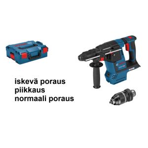 Bosch gbh 18v-26 f sds+ 2,6j piikkaava poravasara runko + lisäistukka. toimitus l-boxx  laukussa. - ei akkuja ei laturia

