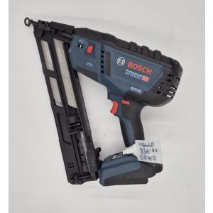 Bosch GNH 18V-64 MD akkukäyttöinen naulain runko 15ga 1,8mm vinokampa 34ast naulalle 32-64mm. RUNKO, ei akkuja ei laturia. #DEMO käytetty# Täydet takuut. Pelkkä naulain, ei sisällä L-Boxxia