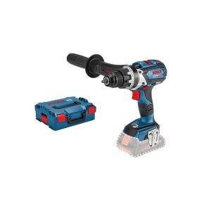 Bosch GSR 18V-110 C hiiliharjaton porakone apukahvalla runko, toimitus L-BOXX muovilaukussa -  ei laturia, ei akkuja

