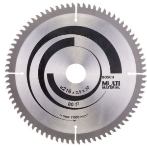 Bosch pyörösahanterä 216mm 80-hampainen reikä 30mm multimaterial -5 ast.