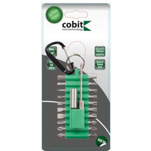 Cobit 22-osainen ruuvauskärkisarja avaimenperässä

