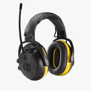 Hellberg Secure 2H React kuulonsuojain - AM/FM radio + kuuntelutoiminto + 3,5mm aux - (paristokäyttöinen 2xAA)