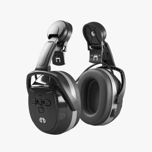 Hellberg  Xstream kypäräkiinnitteinen kuulonsuojain - 1x Bluetooth + IPX4 suojaus  -  (akkukäyttöinen/USB lataus) - kypärä ei sisälly.

