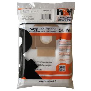 HH pölypussi 5kpl Bosch GAS 55, DeWalt D27901, D27902, FLEX VCE45/S47, Hilti VCU50, VCD50, Kärcher NT45/55/561/611

