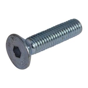 Kuusiokoloruuvi M8x80 ZN uppokanta 10.9 DIN 7991

