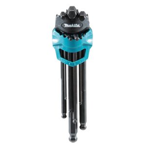 Makita B-65894 Laadukas vyöpidikkeessa toimitettava kuusiokoloavainsarja, jossa suora- ja pallopäinen avainpää. 1,5 - 10mm 9-osainen.

