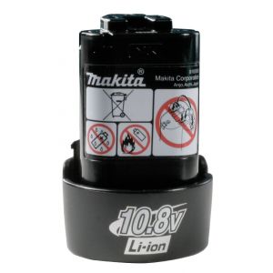 Makita BL1015 10,8V 1,5Ah akku ns. vanhan mallin pistokiinnitteinen Li ion akku