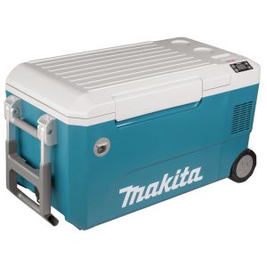 Makita CW002GZ 50L kompressorikäyttöinen jääkaappi 18V 40V (12V/24V tup.sytytin) lisävarusteena myös 230V.  Noudettava myymälästä. ei akkuja ei laturia.

