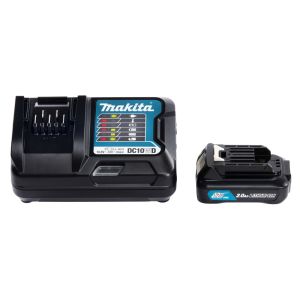 Makita cxt 12v powerpack, dc10wd laturi + 12v 2,0ah bl1021b akku. 191b50-9