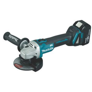 Makita DGA504RTJ 18V 125mm kulmahiomakone + 2x5,0Ah + pikalaturi DC18RC + Makpac

