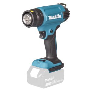 Makita DHG 181ZJ 18V akkukäyttöinen kuumailmapuhallin runko ei akkuja ei laturia. + 4kpl suuttimia + Makpac 2