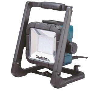 Makita DML805 valaisin, 750/450 lumenia 230V / 18V - ei akkuja ei laturia

