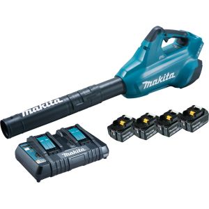 Makita DUB362PT4 2x18V puhallin + 4x5,0Ah + tuplalaturi

