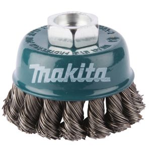 Makita kuppiteräsharja 60mm M14 punottu lanka 0,5mm


