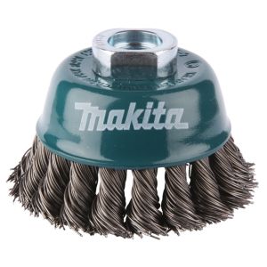 Makita kuppiteräsharja 75mm M14 punottu lanka 0,5mm