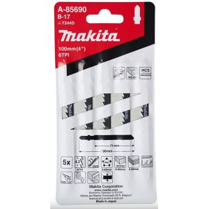 Makita pistosahanterä 100mm puu (5kpl) a-85690

