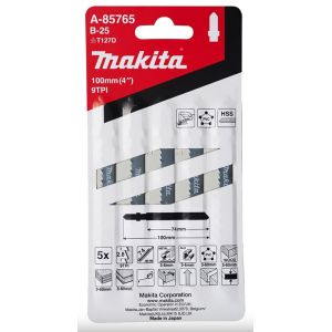 Makita pistosahanterä 100mm puu,alu (5kpl) a-85765