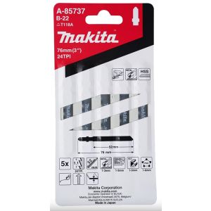 Makita pistosahanterä 50mm metalli (5kpl) a-85737

