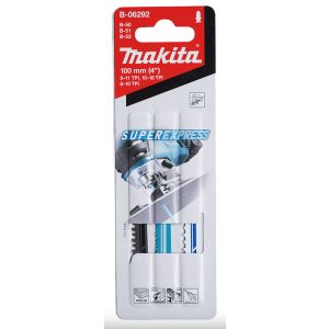 Makita pistosahanteräsarja 100mm puu,metalli (3kpl) b-06292

