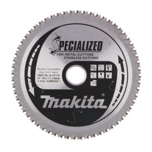 Makita pyörösahanterä 150mm 60-hampainen 20mm reikä - metalli + rst leikkaus

