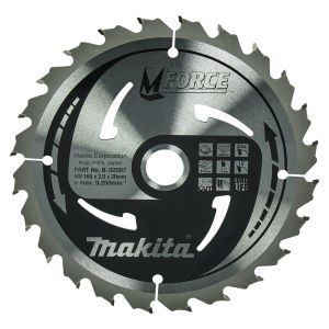 Makita pyörösahanterä 165mm 24-hampainen 20mm reikä puulle b-32007/b-08006
