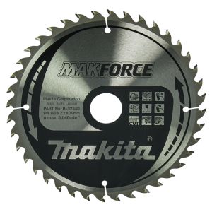 Makita pyörösahanterä 190mm 40-hampainen reikä 30mm B32340/B-08486

