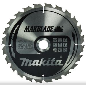 Makita pyörösahanterä 260mm 24-hampainen reikä 30mm

