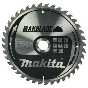 Makita pyörösahanterä 260mm 40-hampainen reikä 30mm puulle B-32770/B-08981